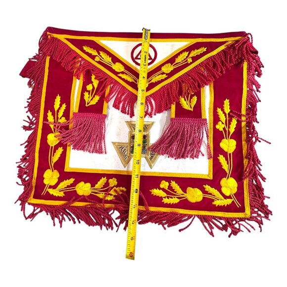 Vintage Wm. Lamber & Sons Masonic Apron Past High Priest Mason Embroidery READ - Picture 6 of 13